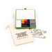 TRC USA and Art Toolkit Limited Edition Pocket Palette in Green WITH PAINTS open with booklet and cloth bag