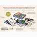 The Vintage Postcard Collage kit packaging backside showing contents