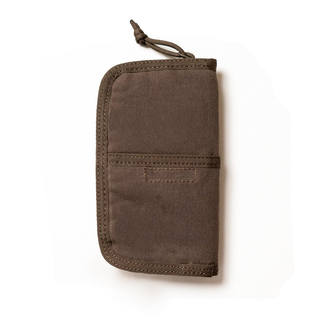 Lochby Quatro Pen Pouch in brown, back of pouch image