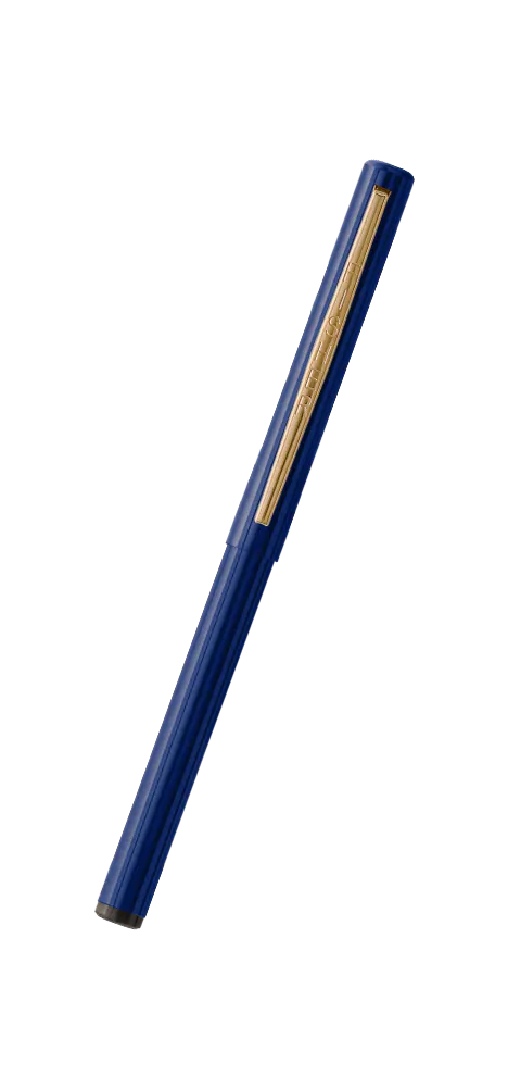 image of Fisher Stowaway Ballpoint- Blue with Clip