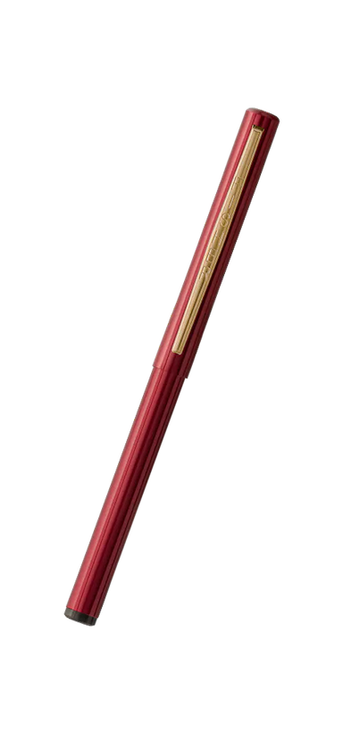image of Fisher Stowaway Ballpoint- Red with Clip
