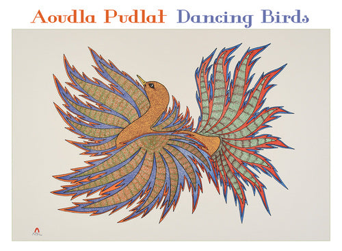 Dancing Birds Boxed Notecards by Aoudla Pudlat
