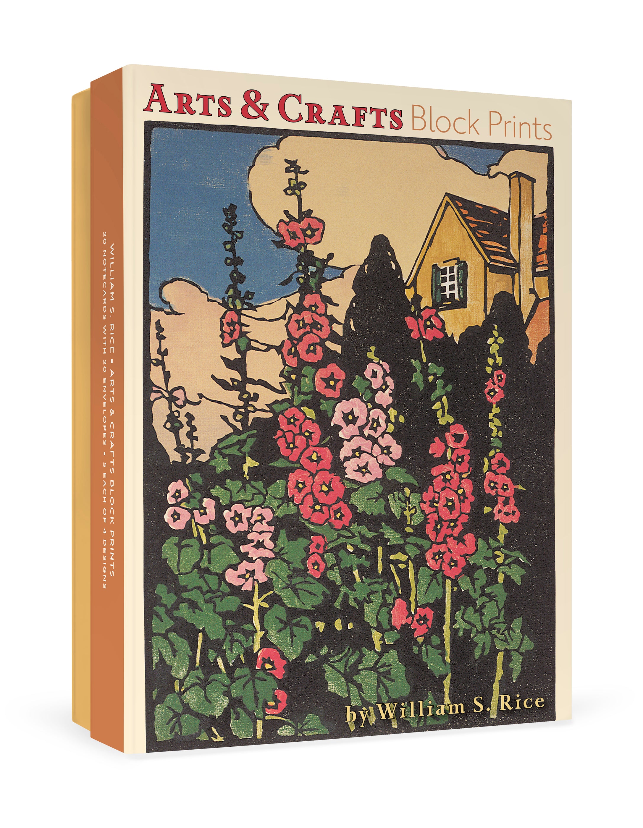 Arts & Crafts Block Prints Notecard Set by William Rice