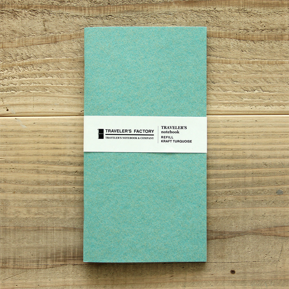 Traveler's Factory Partner Shop Regular Size Turquoise Kraft Paper Notebook