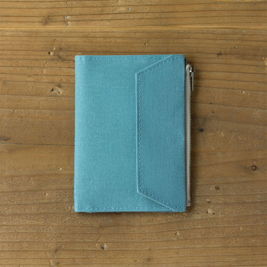 Traveler's Notebook TF Paper Cloth Zipper Case Passport Size in Sky Blue