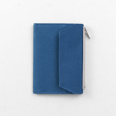 Traveler's Notebook TF Paper Cloth Zipper Case Passport Size in Blue