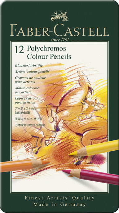 Faber-Castell Polychromos Colour Pencils- set of 12