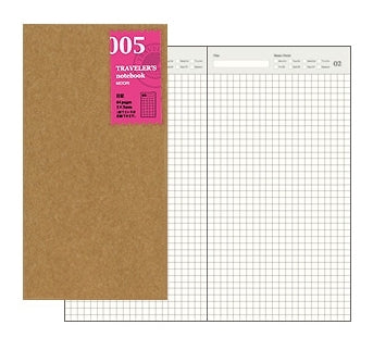 TRAVELER'S notebook Refill-Regular Size- Diary — Two Hands Paperie