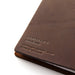 Like all TRAVELER'S notebook covers, the brown cowhide leather cover is made by hand in Chiang Mai, Thailand. 