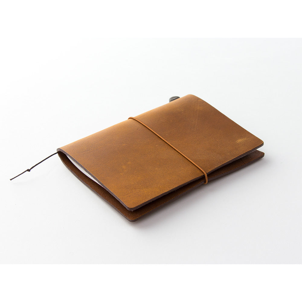 TRAVELER'S notebook Starter Kit-Passport Size in Camel