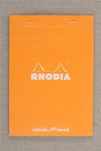 Rhodia Dot Pad, Orange, 5.75 x 8.25 inches