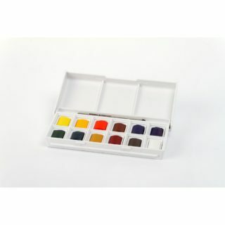 Take color with you in your pocket with this travel water color set.