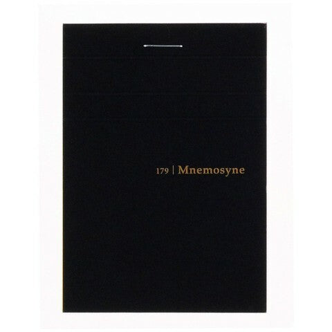 The Mnemosyne N179A Japanese stitch bound note pad features durable, heavy card stock front cover and back covers.