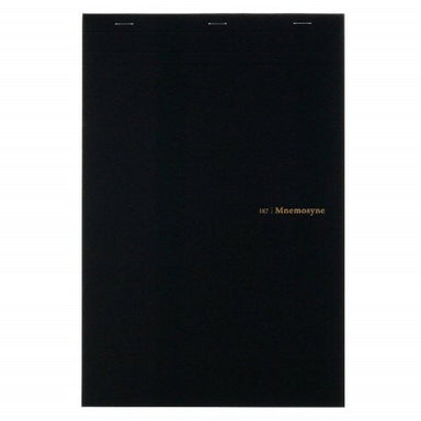 The Mnemosyne N187A Japanese stitch bound note pad features durable, heavy card stock front cover and back covers.