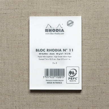 Bloc-notes à spirales A5 - 5x5 - 80g - RHODIA
