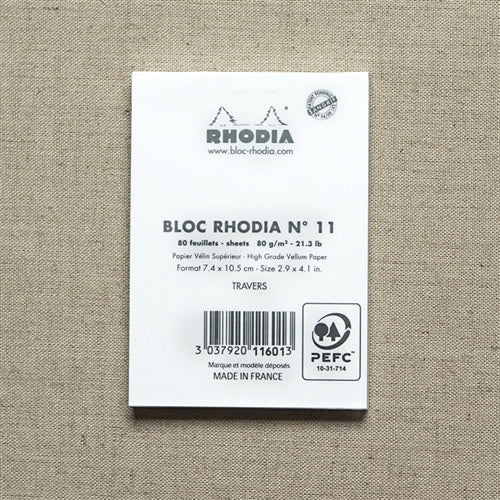 Rhodia Ice Lined Pad, 2.88  x 4 inches