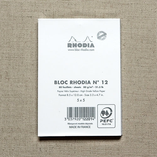 Rhodia Ice Grid Pad,  3.38 x 4.75 inches