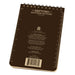 These notebook feature a brown Polydura cover (durable plastic- as the name suggests), with a strong spiral wire binding. 