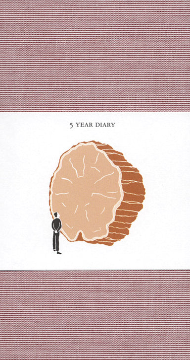 Five Year Diary Guided Journal- Red Cover