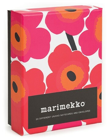 Twenty different notecards by Marimekko, the Finnish fashion and design house.