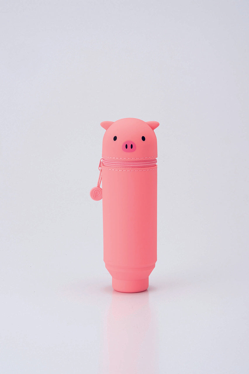 Punilabo Stand Up Pen Case- Pink Pig