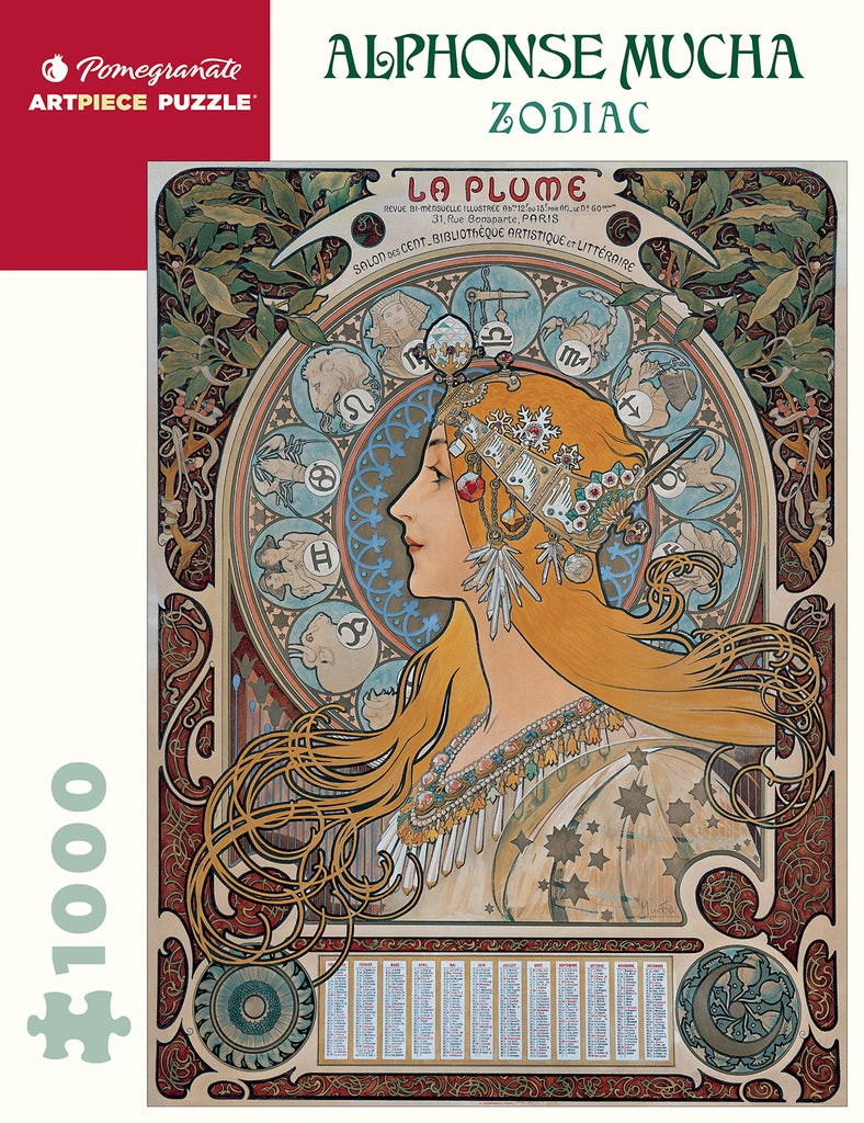 Pomegranate Alphonse Mucha: Zodiac 1000 Piece Puzzle — Two 