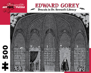 Pomegranate "Dracula In Dr. Seward's Library" 500 Piece Puzzle by Edward Gorey 