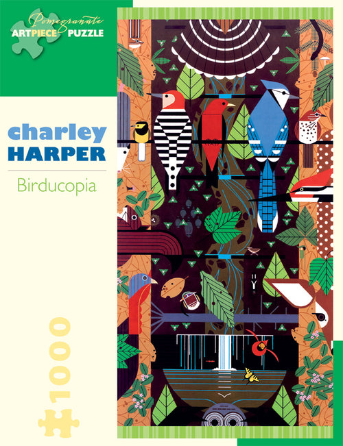 Pomegranate Charley Harper "Birducopia" 1000 Piece Puzzle