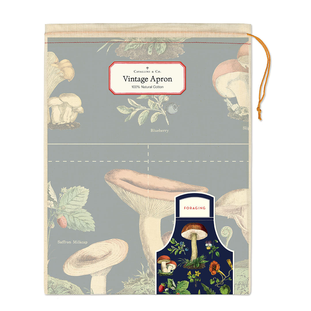 Aprons come packaged in a hand- sewn muslin bag, making them the perfect gift