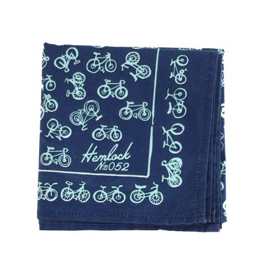 Hemlock Goods Bandana No. 052 Blue Bikes