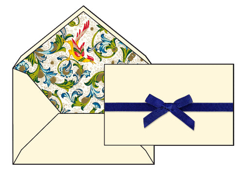Rossi 1931 Mini Card Set with Florentine Bird Lined Envelopes- 2.5 by 3.75 inches