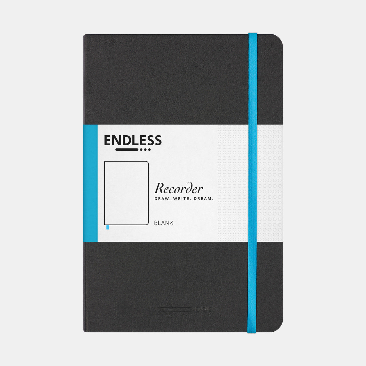The Endless Recorder is available in four colors, and 4 paper styles.