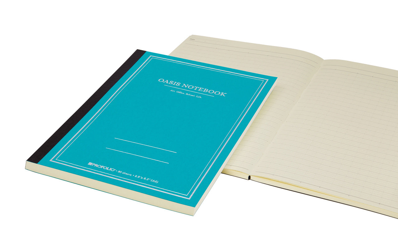 A6 notebooks contain 80 sheets and measure 4.1 inches by 5.8 inches, or 105 by 148 mm.
