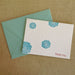 Two color letterpress printed card "Thank you"