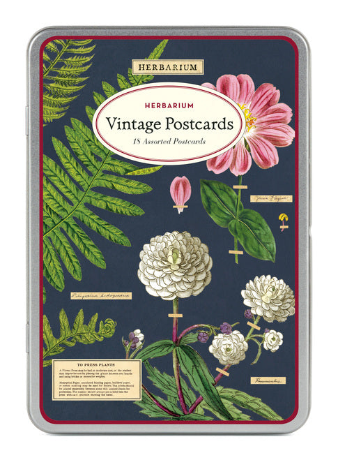 Herbarium Vintage Postcards by Cavallini & Co.