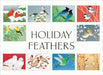 Crane Creek Graphics Holiday Feathers Notecard Folio- set of 10 cards and envelopes