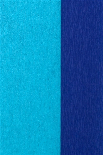 Double Sided Crepe Paper- Aqua and Royal