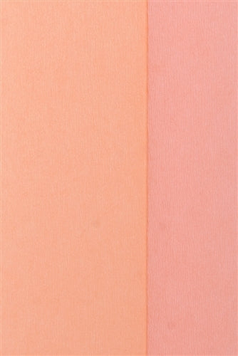 Double Sided Crepe Paper- Salmon and Peach