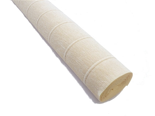 Solid Color Heavyweight Crepe Paper- French Vanilla