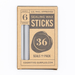 Sealing Wax Sticks- Package of Six Sticks  in Silver Shimmer