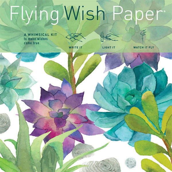Flying Wish Paper- Cactus Garden allows you to watch your wishes flutter away. 