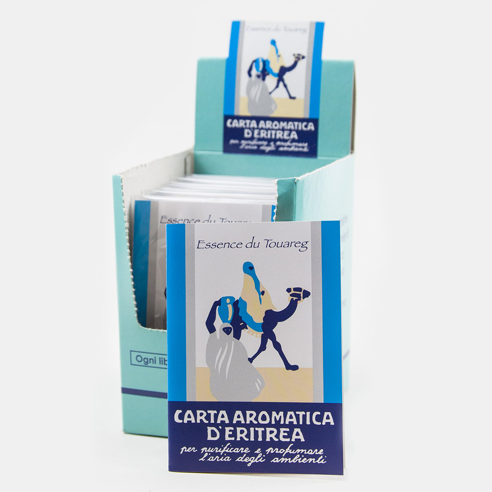 Carta Aromatica- Blue is based on cedarwood with touches of vanilla, patchouli and resins.