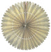 The Handmade Lokta Paper Rosette features gold stripes on cream paper. Made in Nepal. 