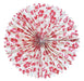 The Red and Cream Blossom Rosette is made by hand in Nepal. Features sustainable Lokta paper. 