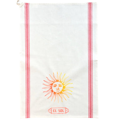 Loteria Inspired Tea Towel-  El Sol, the Sun