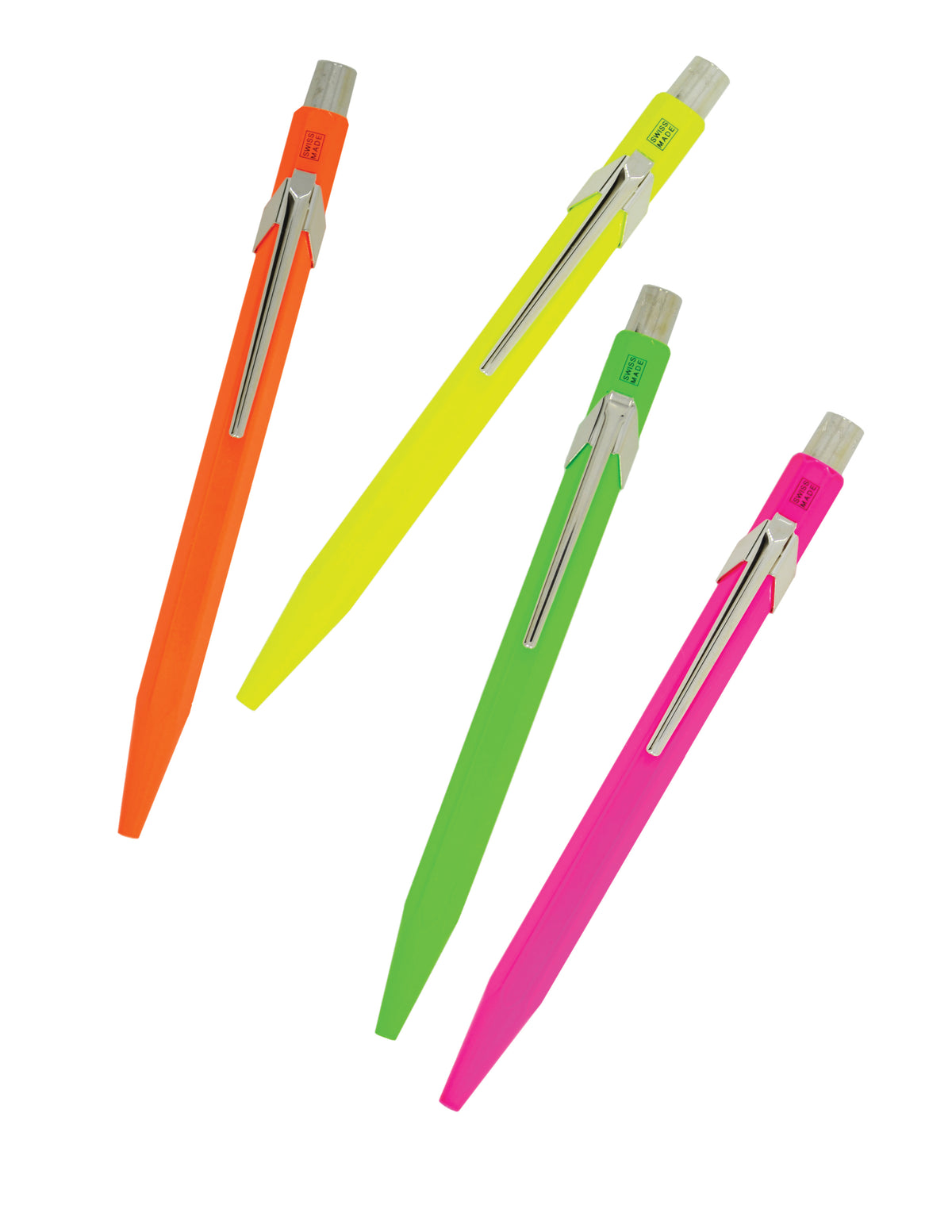 Caran d'Ache Classic Metal Ballpoint Pen- Fluorescent Series — Two Hands  Paperie