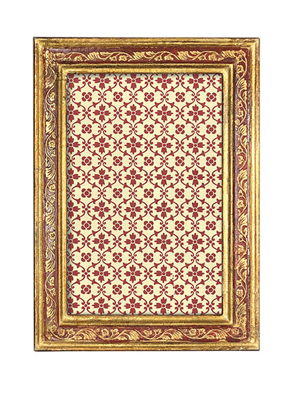 Cavallini & Co. 4 by 6 Inch Roma Red Florentine Frame