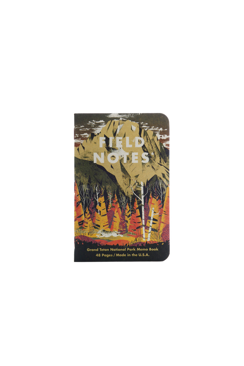 Field Notes National Parks Edition  3-pack- Series D- Grand Teton, Arches, and Sequoia.