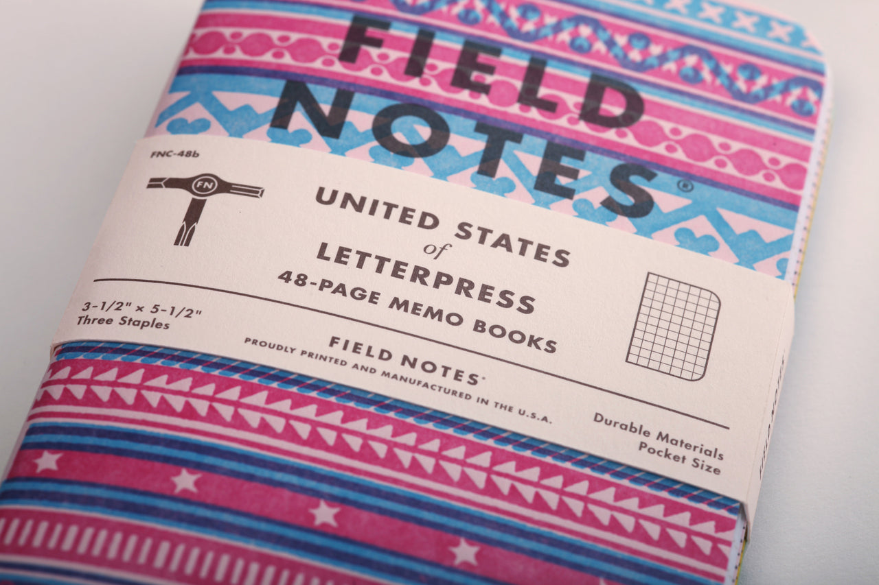 Field Notes United States of Letterpress 3-Pack