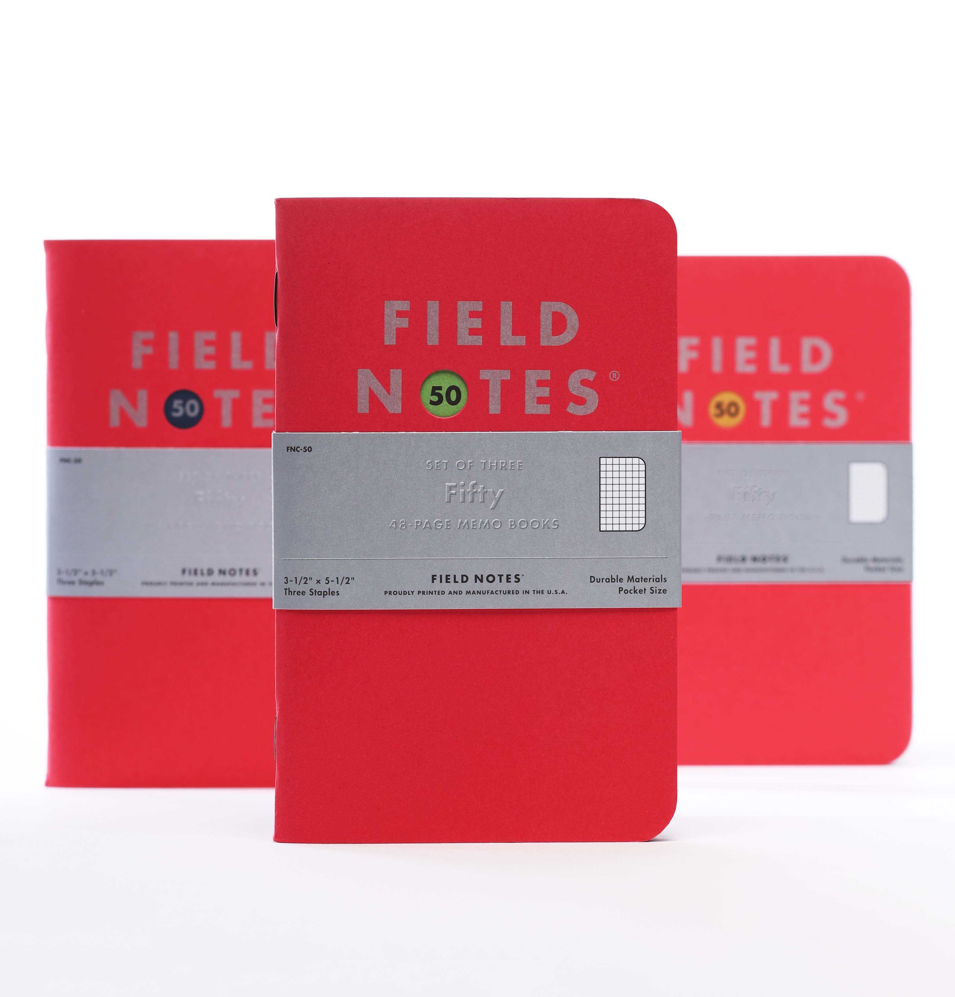 Field Notes Fifty Edition 3-Pack